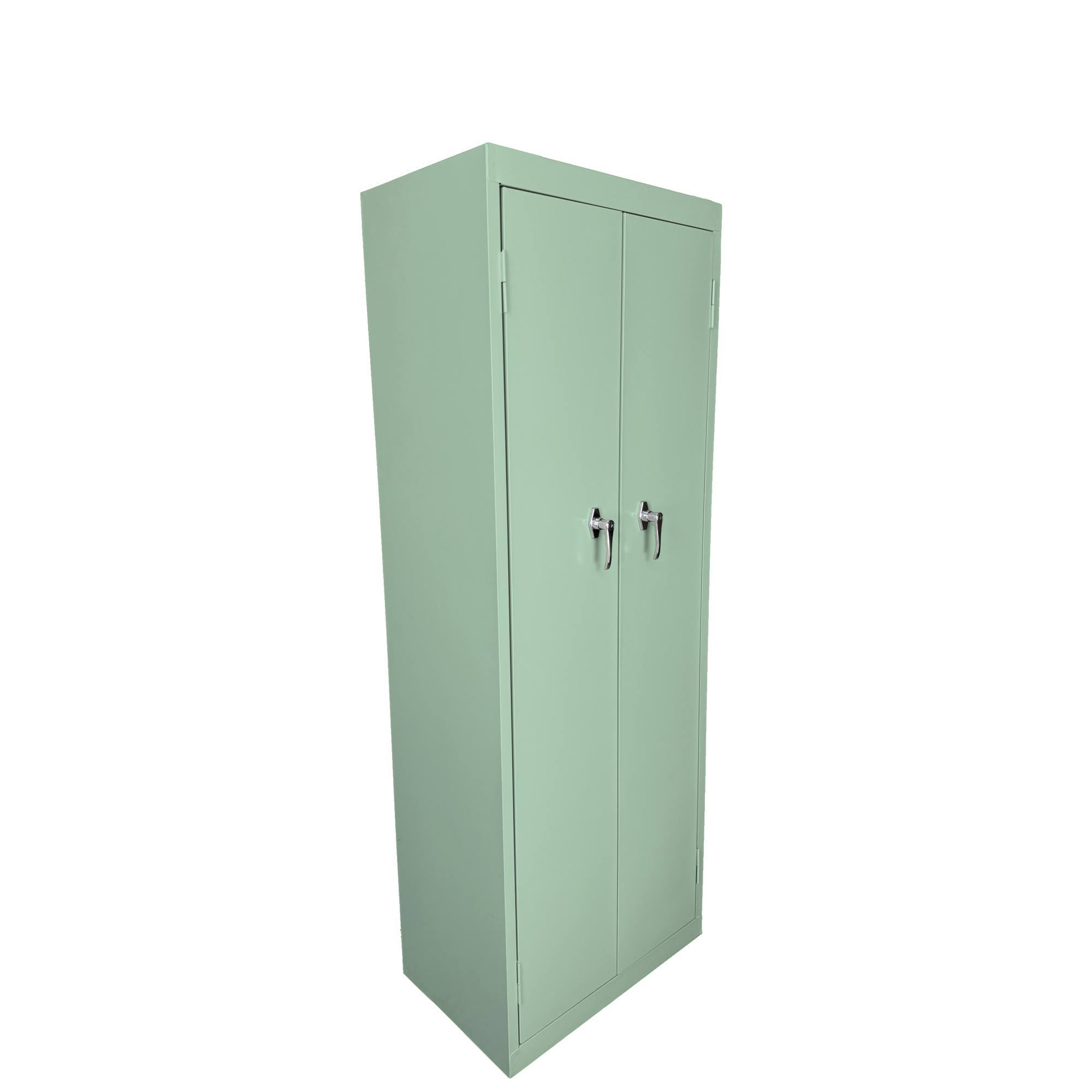 Steel Cabinets USA Utility Cabinet — 24in. x 15in. x 66in., 4 Fixed Shelves, Pastel Green, Model# FS-246-PT GRN